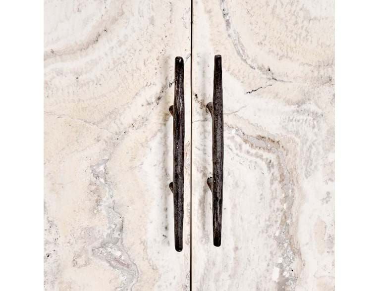 Lisbon Reclaimed Pine 4Dr Cabinet Cream 76x20x36