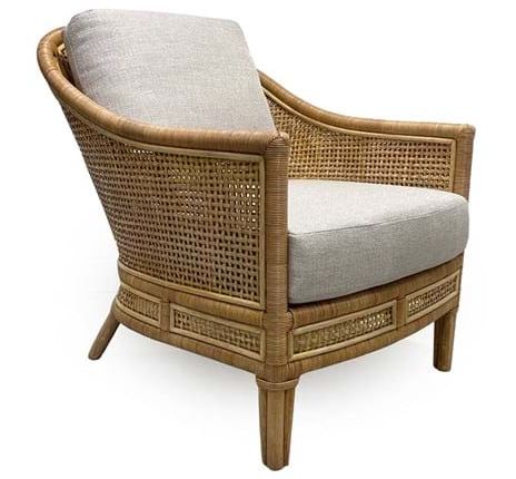 Jasmin Accent Chair-Natural/Sand- 29.5x36x33.75 No Extra Discounts Allowed
