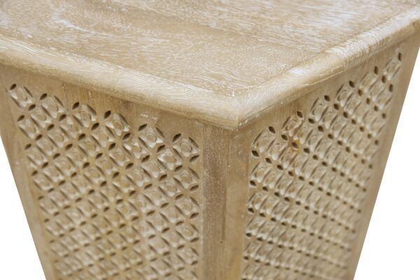 Hex End Table-18x18x20