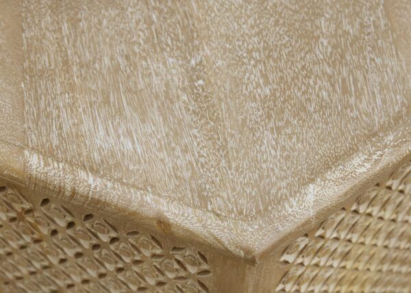 Hex End Table-18x18x20