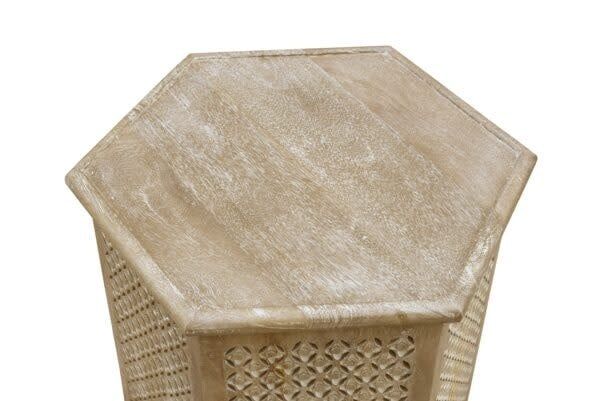 Hex End Table-18x18x20