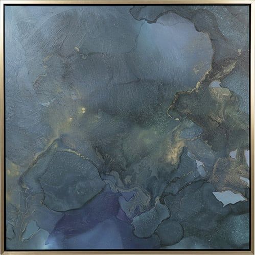 Aquamarine Drift I-36x36