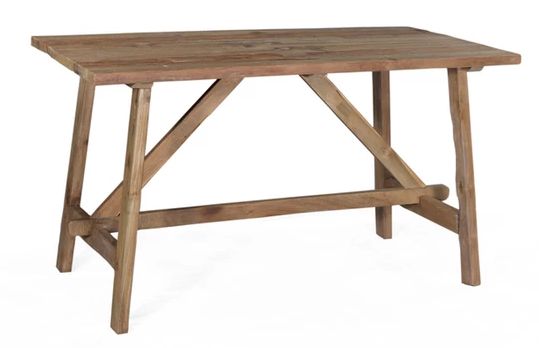 Cross Teak Dining Table-55x27x30