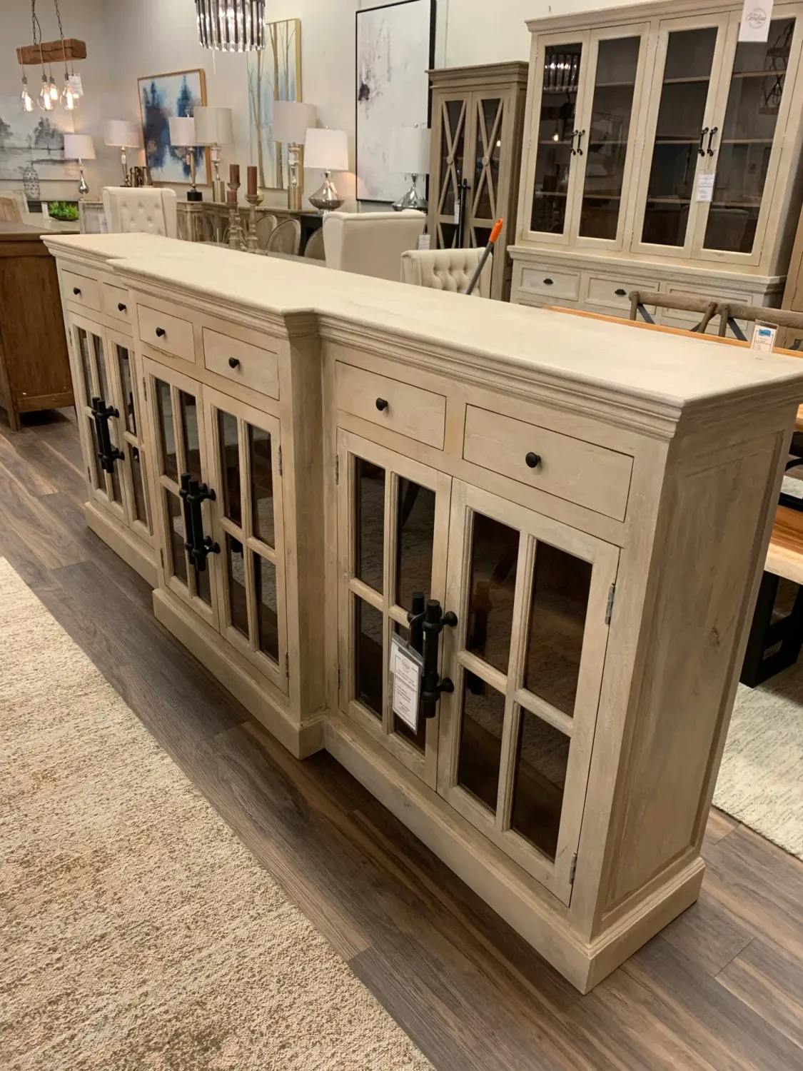 Vincent 105&quot; 6/6 Sideboard-Nat-105x18x44