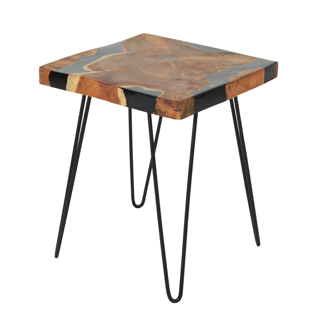 Naturale Square Side Table-16.5x16.5x21