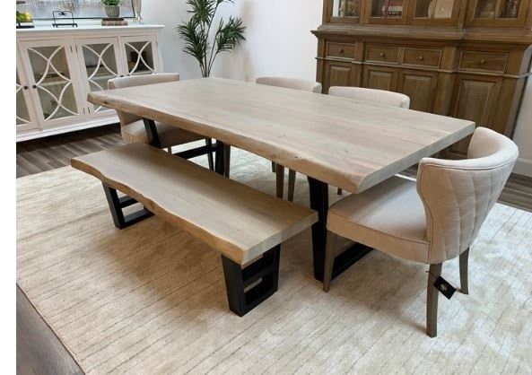 Hailey Acacia 84&quot; Dining Table Nww