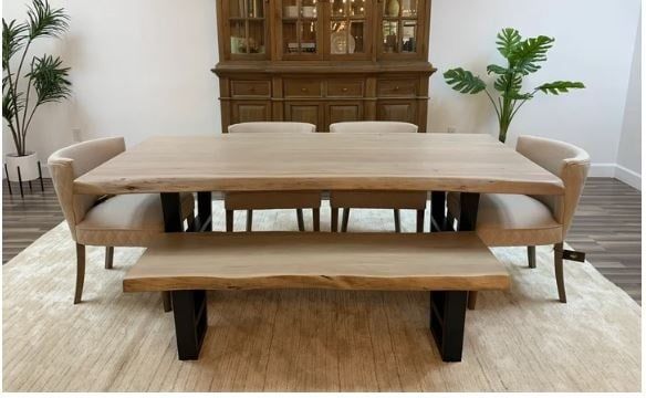 Hailey Acacia 84&quot; Dining Table Nww