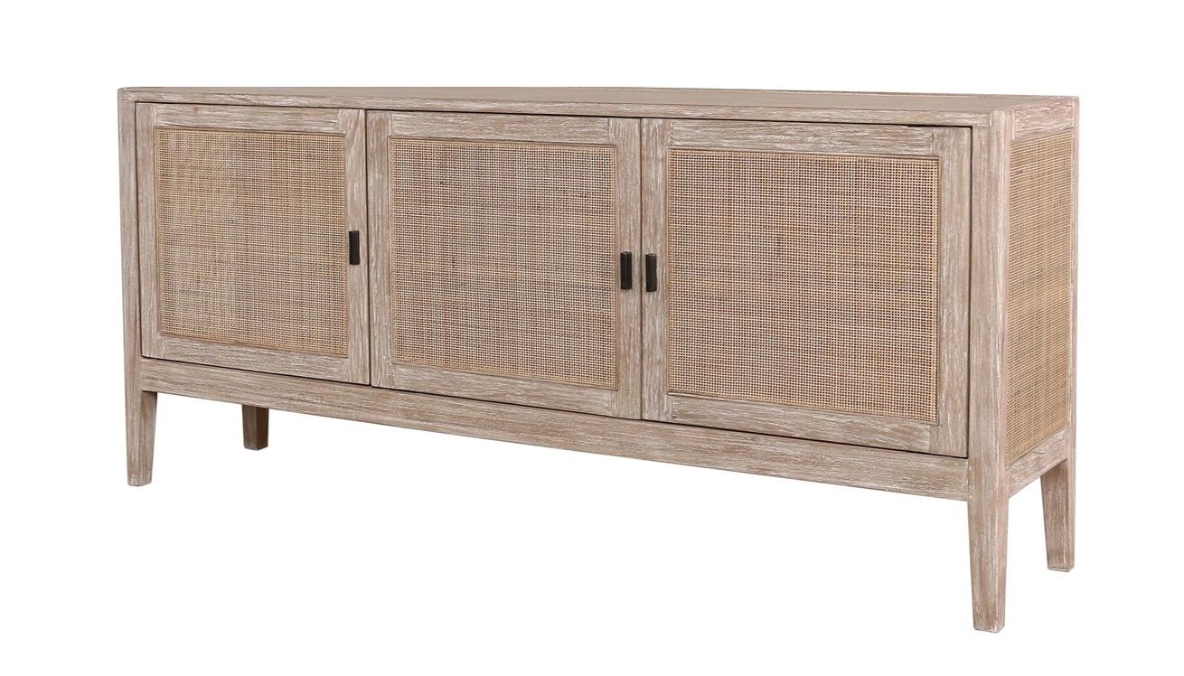 JAMES CABINET NATURAL 70&quot; W 15&quot; D 31&quot; H
