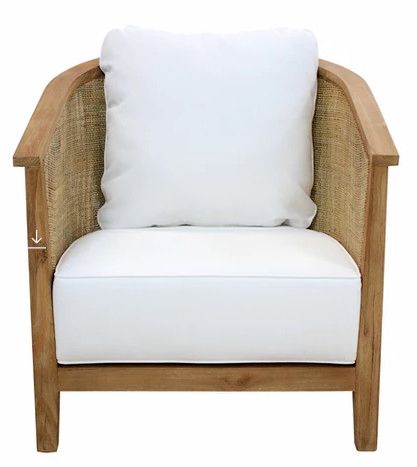 Juliet Chair-Rustic White-28x31x29