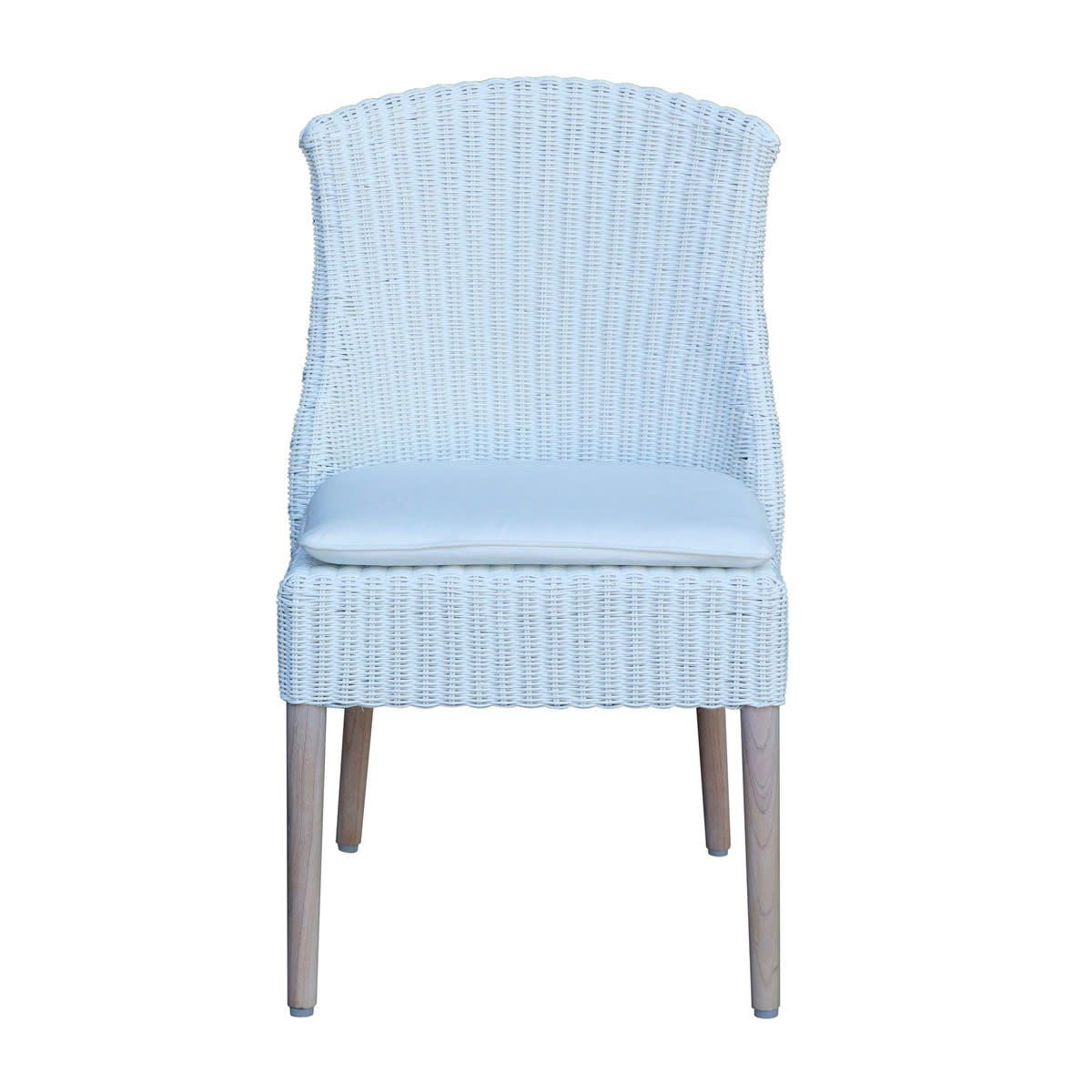 Rattan Weave Dining Chair  20.50 x 23.25 x 33.50