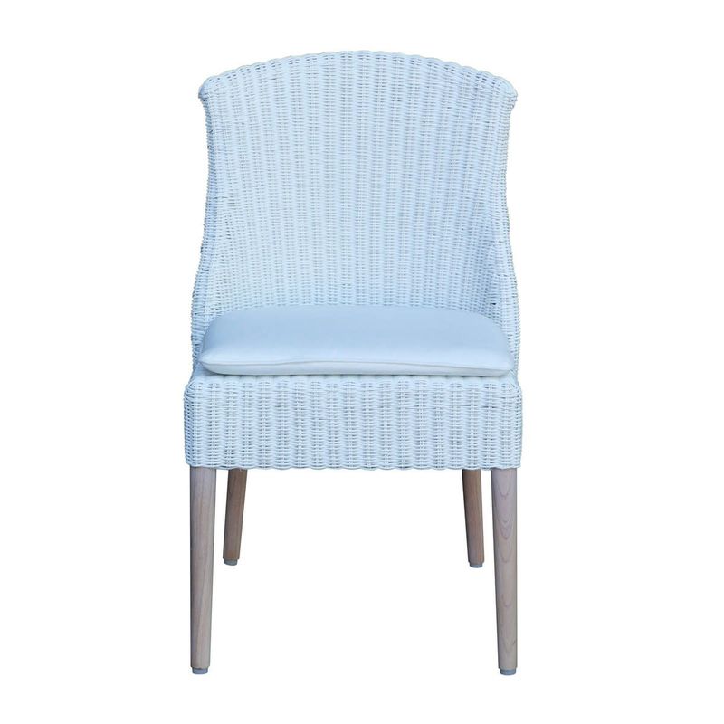 Rattan Weave Dining Chair  20.50 x 23.25 x 33.50