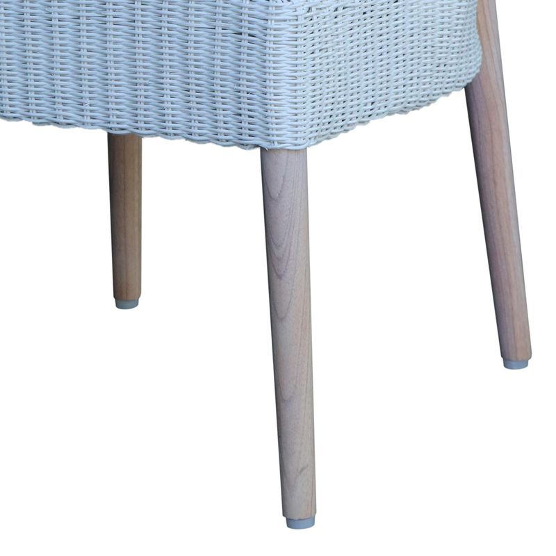 Rattan Weave Dining Chair 20.50 x 23.25 x 33.50