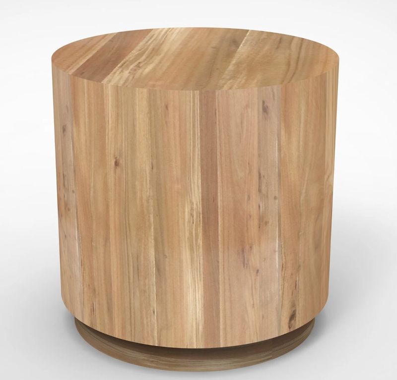 Hailey  20" Round End Nat 22" H