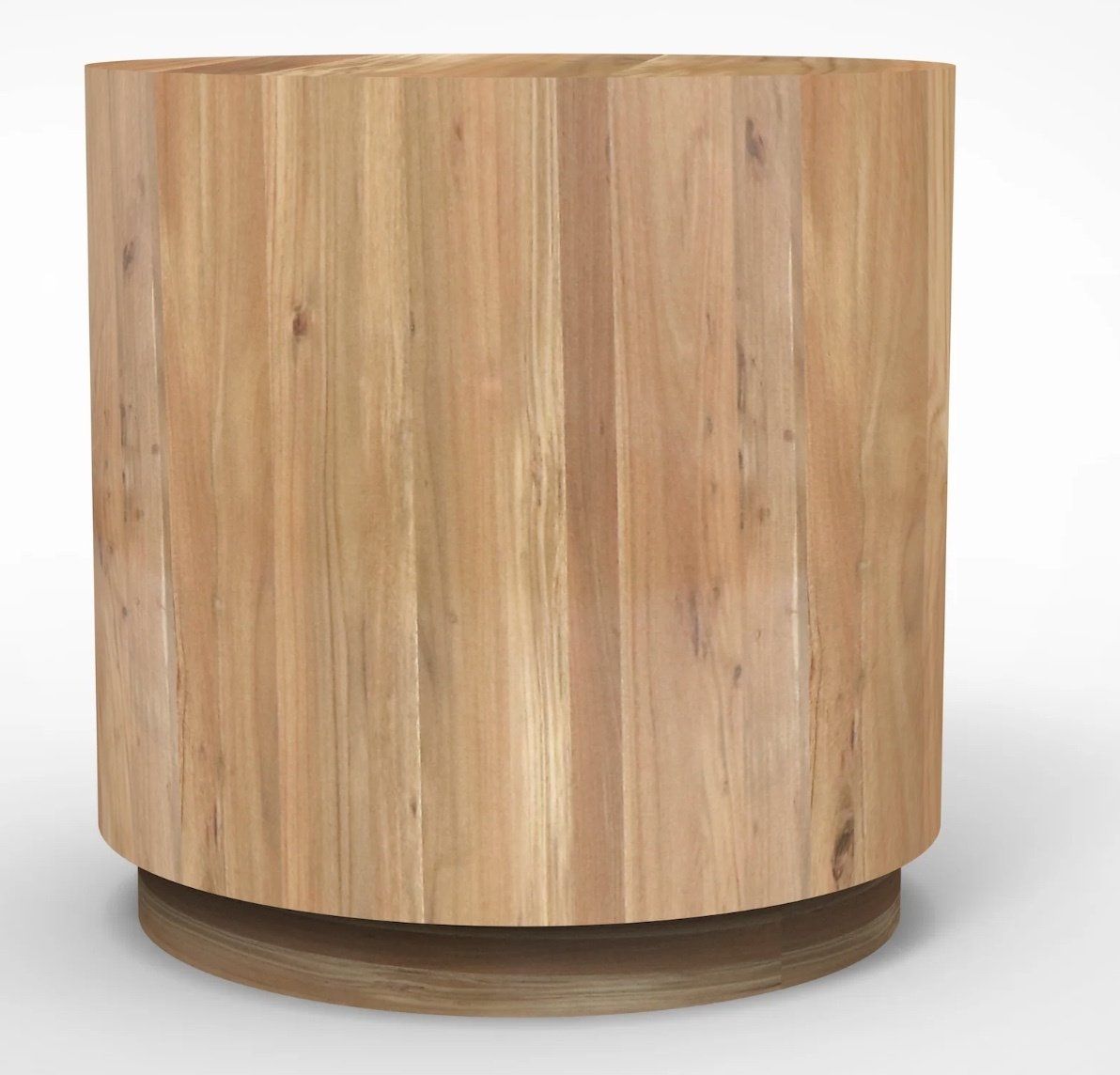 Hailey  20&quot; Round End Nat 22&quot; H