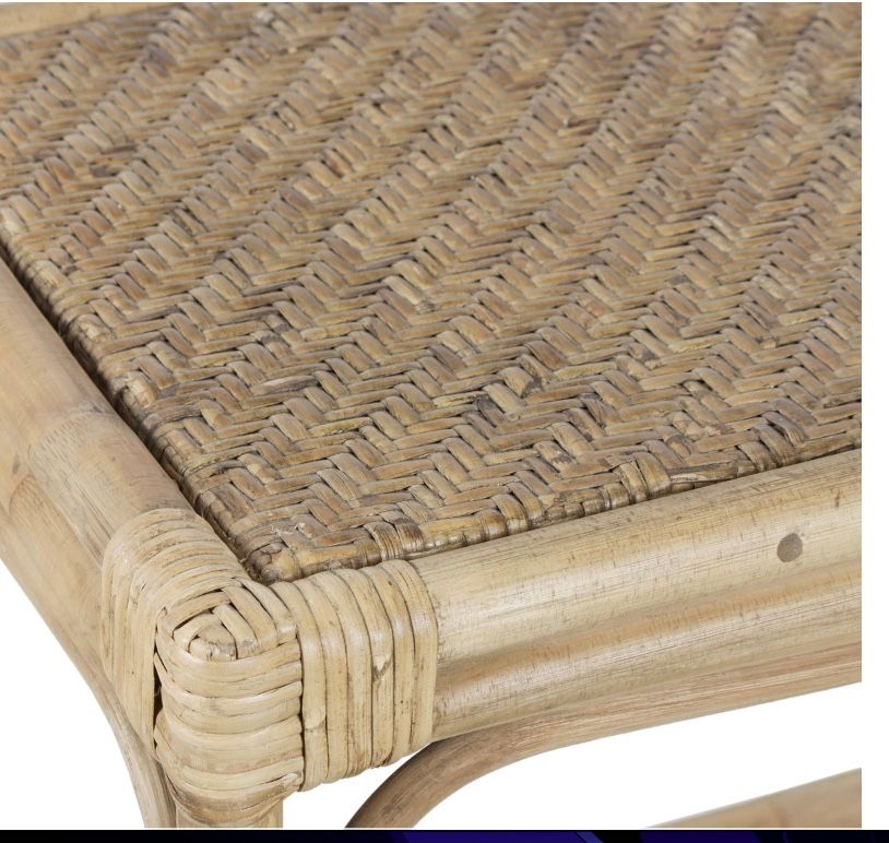 Rattan Console Table 47x16x32