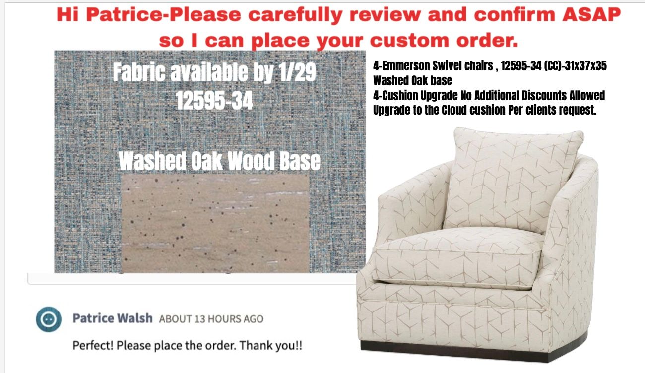 Emmerson Swivel, 12595-34 (CC)-31x37x35 Washed Oak