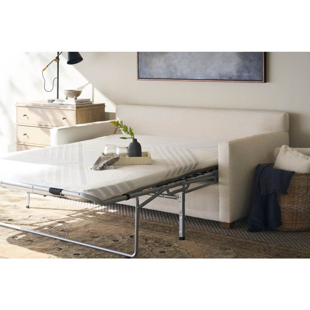 Quick Ship! Sylvie Queen Serenity Sleeper - 102CR-19 - Latte - L 75.0&quot; x W 40.0&quot; x H 35.0&quot;