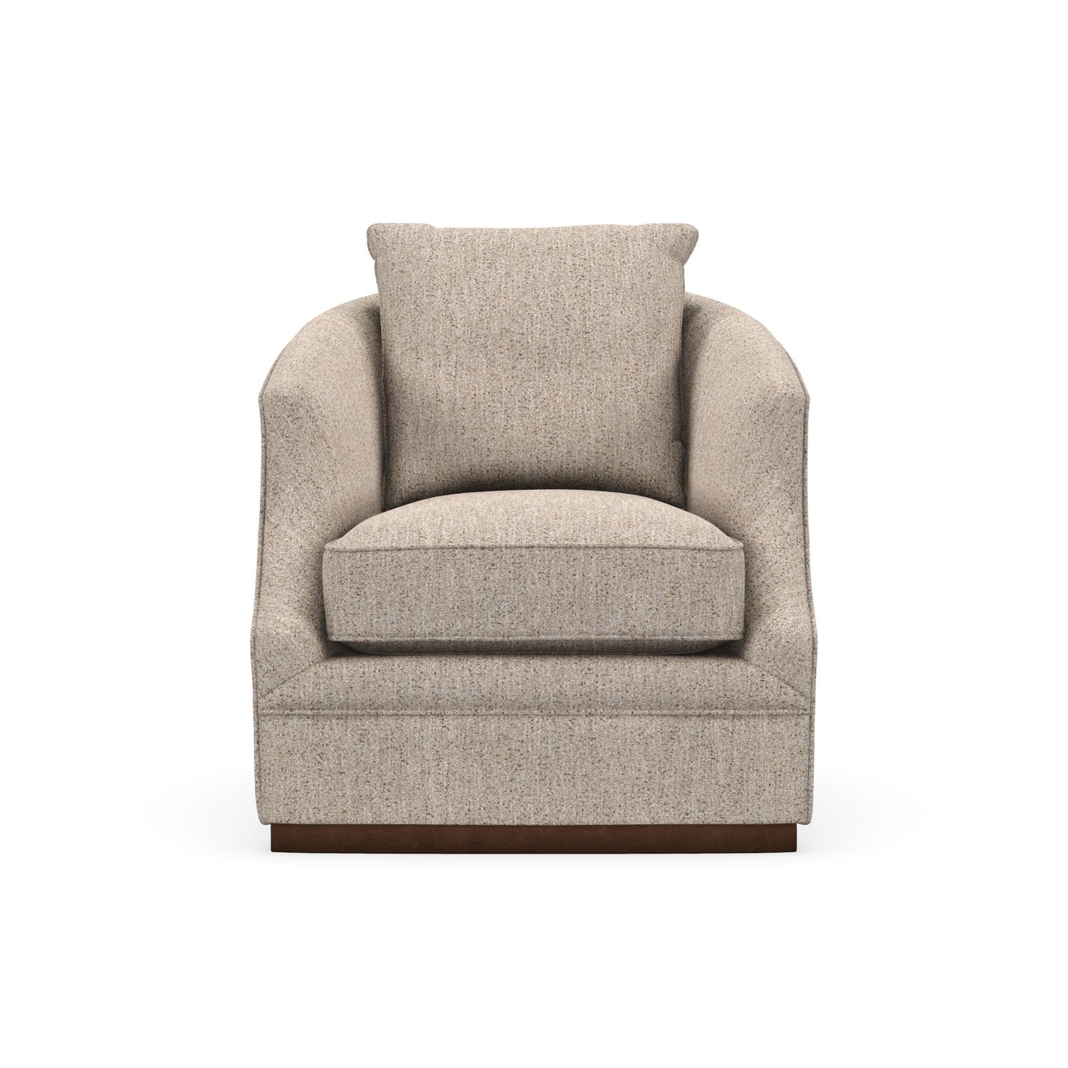Emmerson Swivel Chair-40877-94-Latte-HH- L 31.0&quot; x W 37.0&quot; x H 35.0&quot;