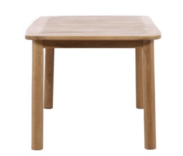 Alley Teak Outdoor Dining Table Width: 71 in Depth: 35.5 in Height: 30 in