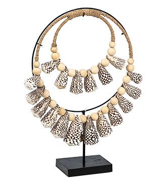 Decorative Necklace-Sea Shell Width: 16 in Depth: 5 in Height: 21 in