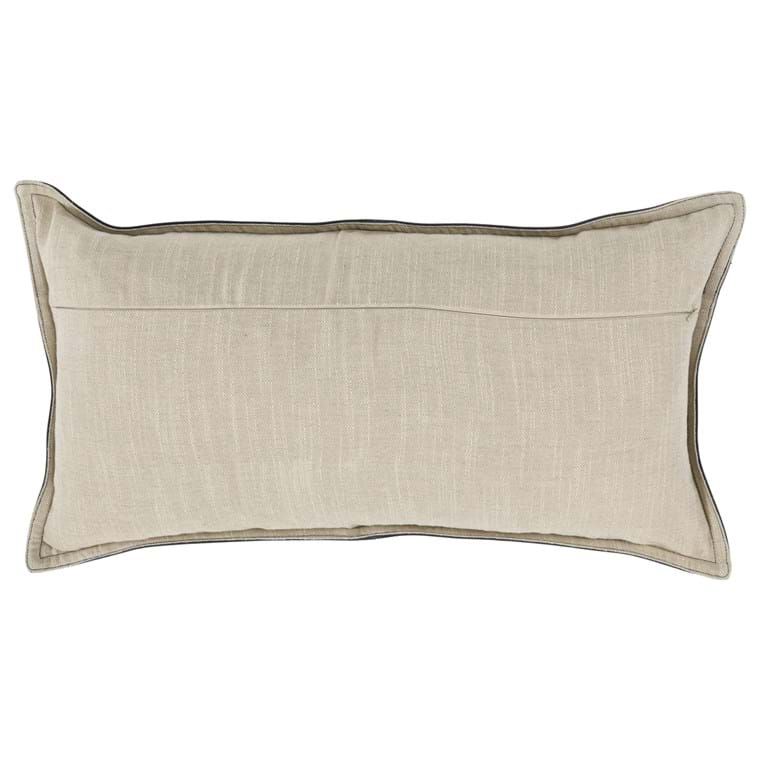 SLD Leather Naval Pillow-Nightfall Blue-26x14