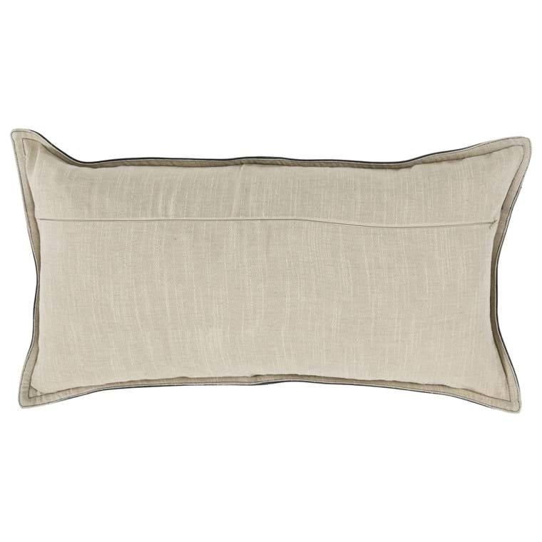 SLD Leather Naval Pillow-Nightfall Blue-26x14