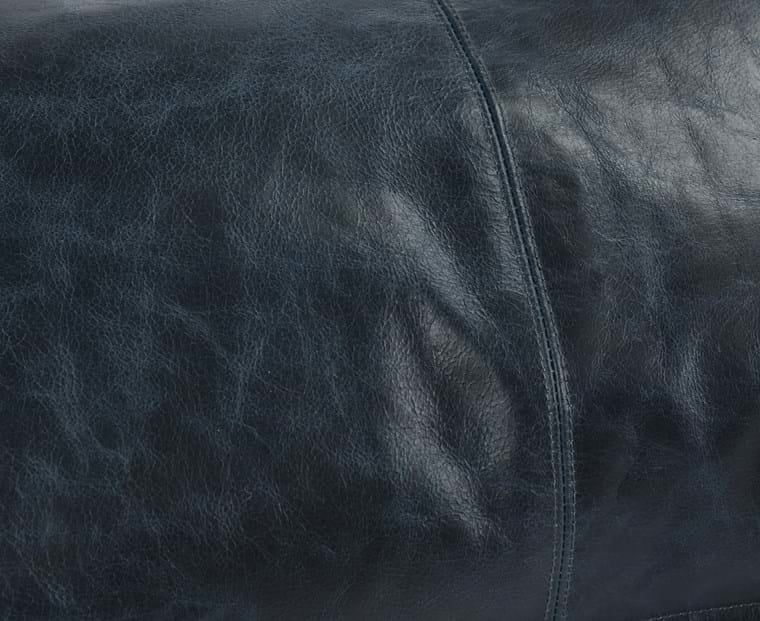 SLD Leather Naval Pillow-Nightfall Blue-26x14