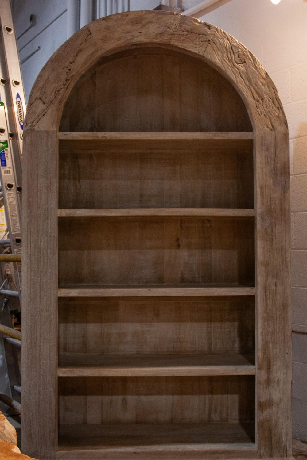 Alta Bookcase-Bleached White 84x15.5x44