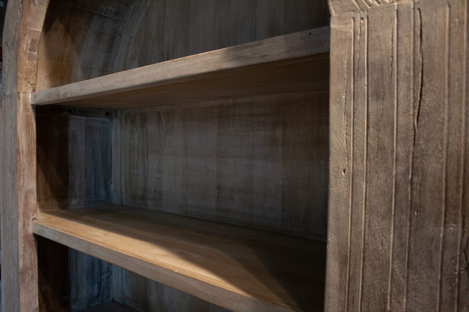 Alta Bookcase-Bleached White 84x15.5x44