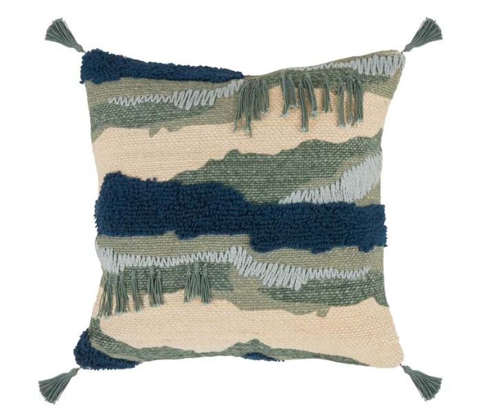 ML Landing Pillow-Blue Multi-22x22