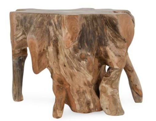 Cypress End Table Natural 24" x 24" x 18" h