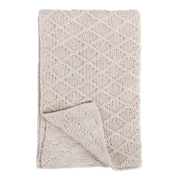 TC Catalina Throw Ivory-50x70