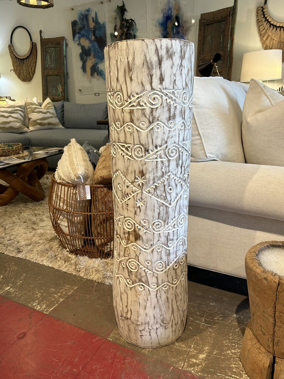 Tiki Umbrella Stand - Large 40.5 Hx 9.75 Diam.