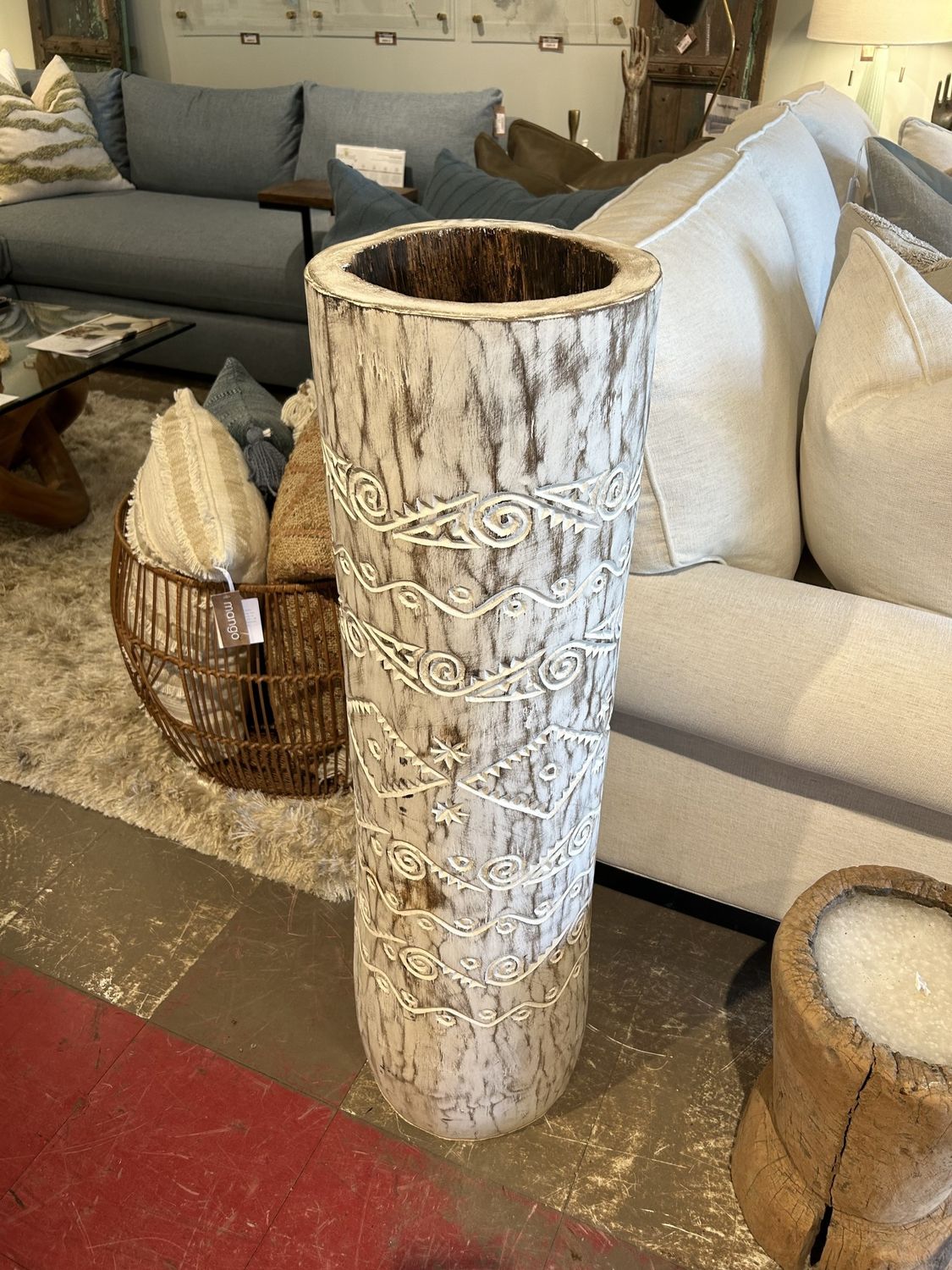 Tiki Umbrella Stand - Large 40.5 Hx 9.75 Diam.