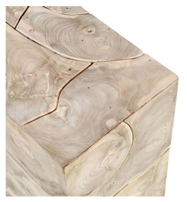 Sorrento End Table Bleached  24&quot; W X 12&quot; D X 22&quot; H