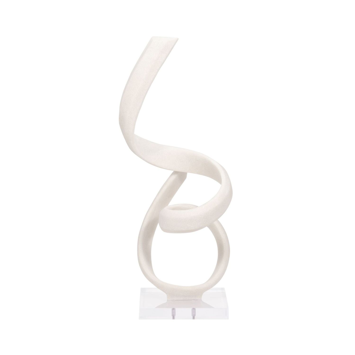 Serene White Resin Statue 27&quot;
