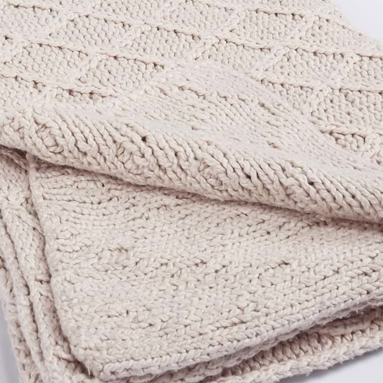 TC Catalina Throw Ivory-50x70