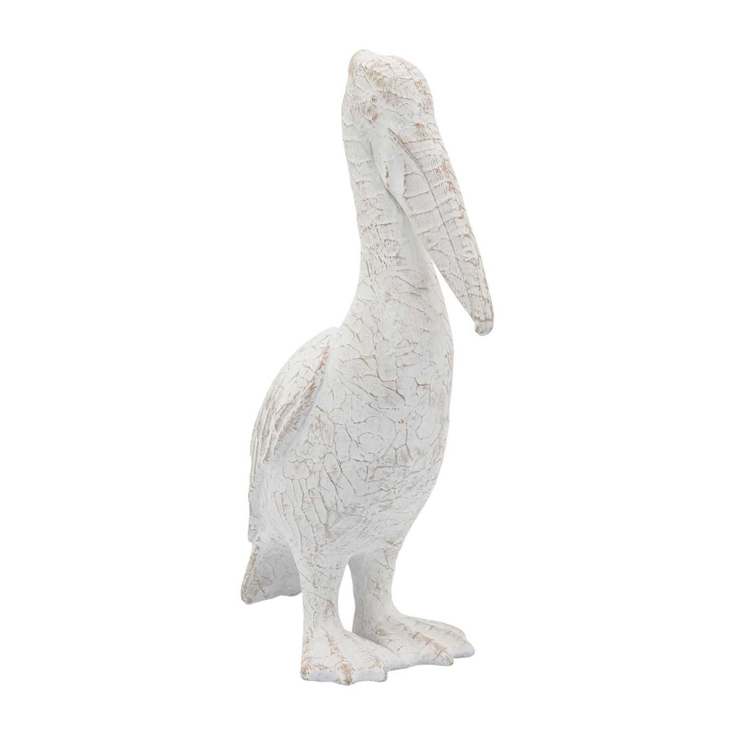 CER,14&quot;H, STANDING PELICAN, WHITE