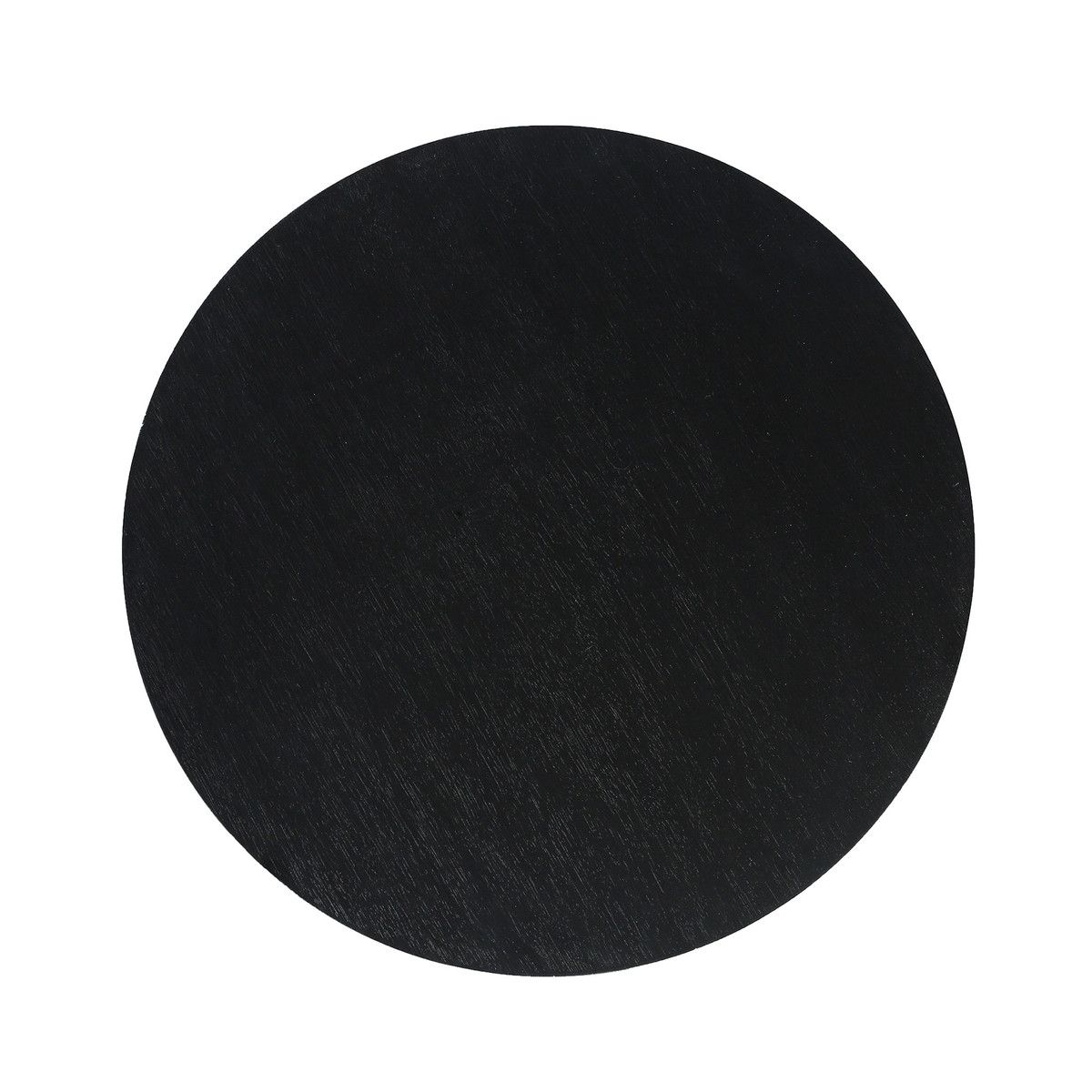Contemporary Turned Side Table-Black-18.11x18.11x23.62