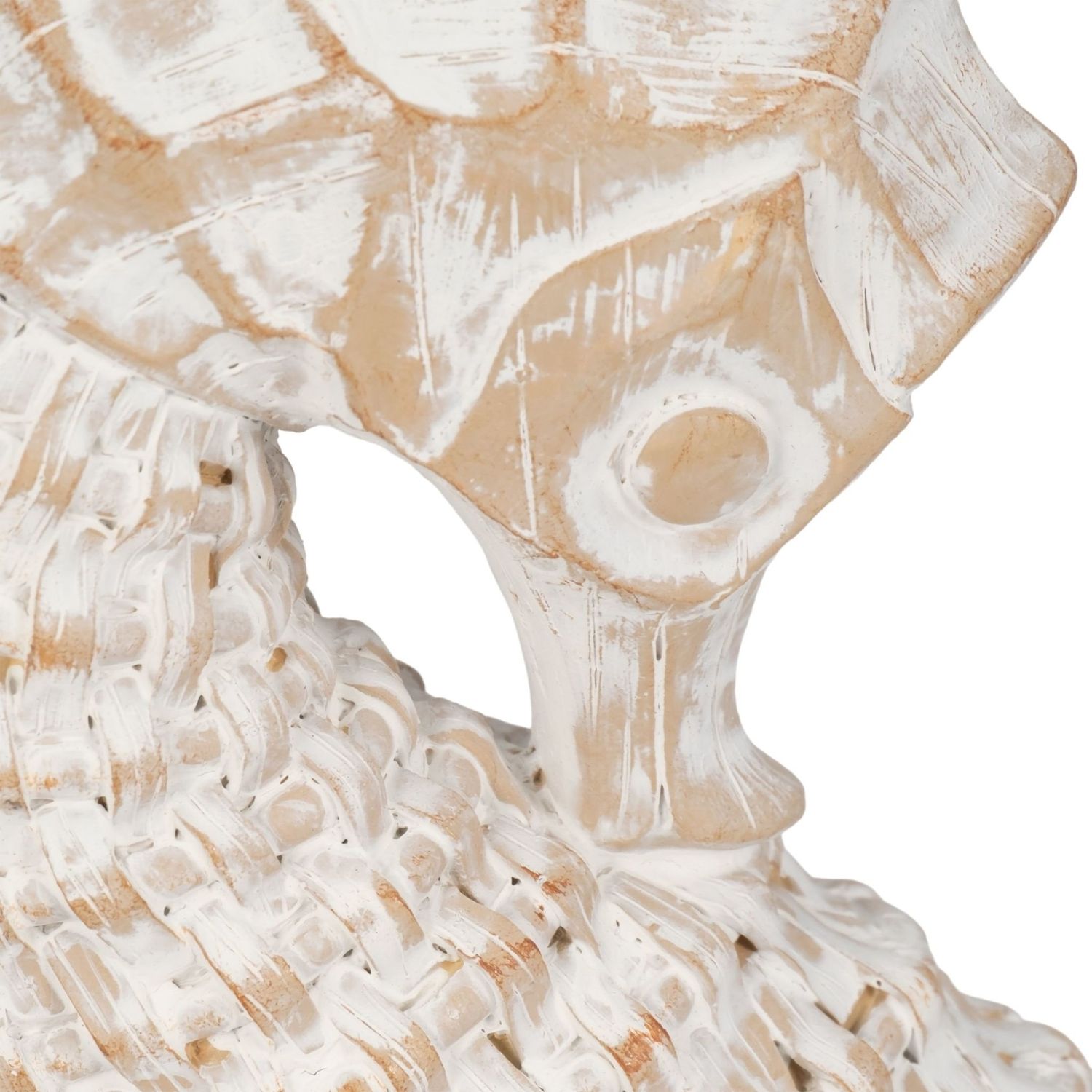 12&quot; RESIN WICKER SEAHORSE, WHITE
