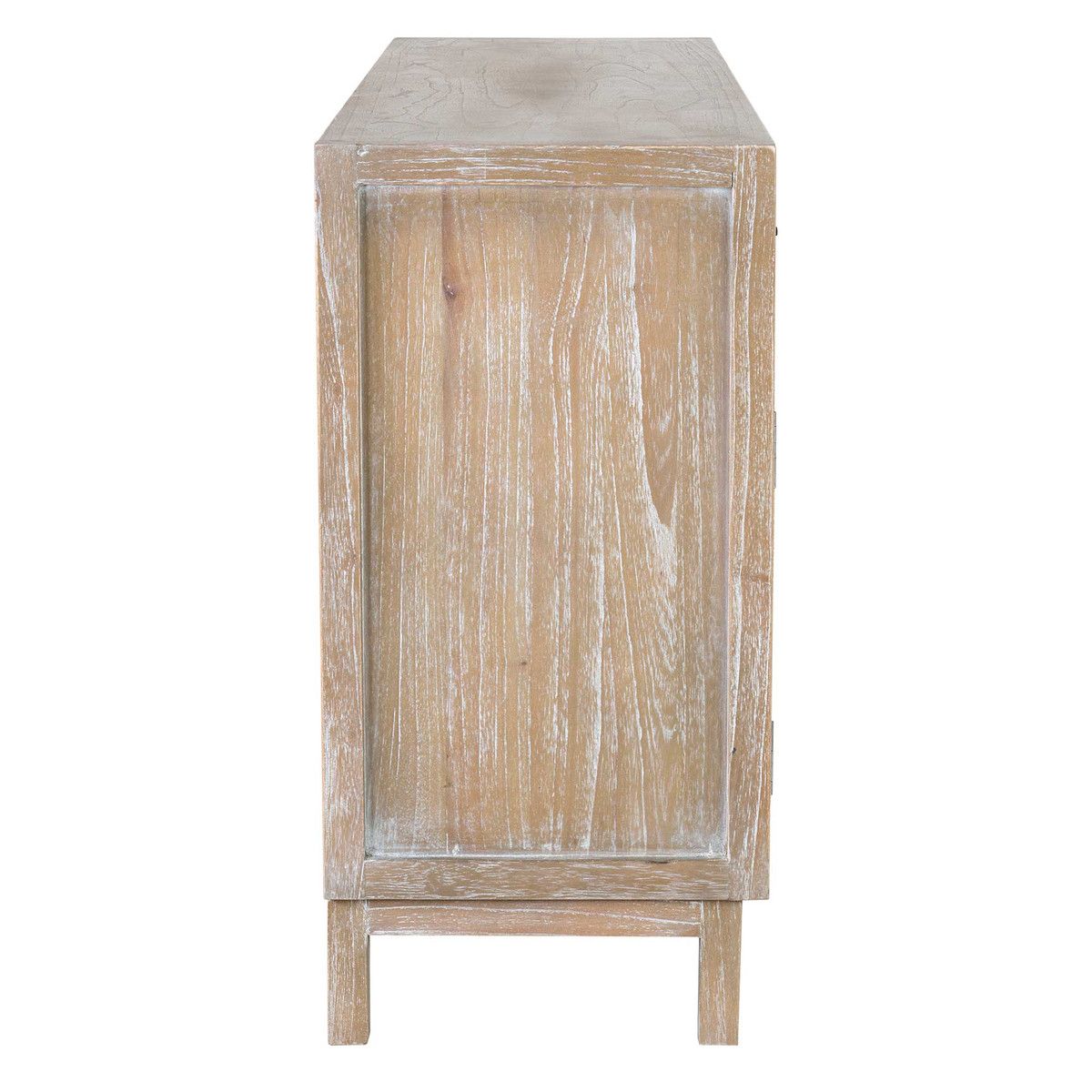 Britton Sideboard w/ Woven Door Panels-Grey Wash-55x16x32