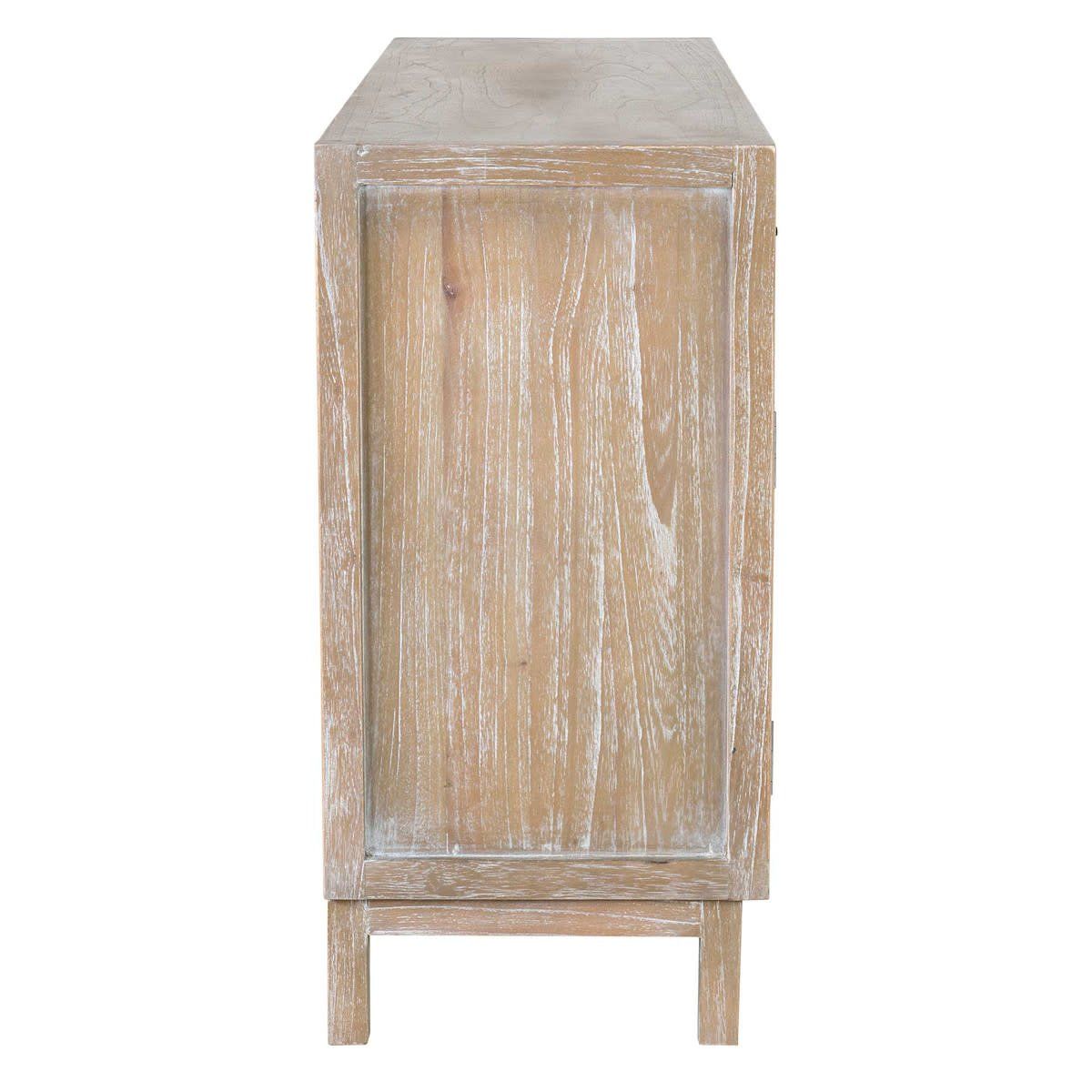 Britton Sideboard w/ Woven Door Panels-Grey Wash-55x16x32