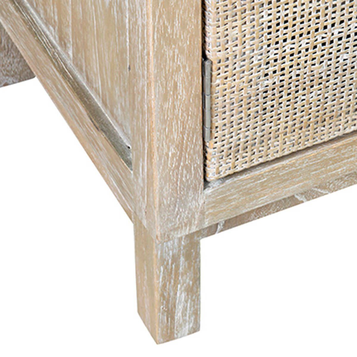 Britton Sideboard w/ Woven Door Panels-Grey Wash-55x16x32
