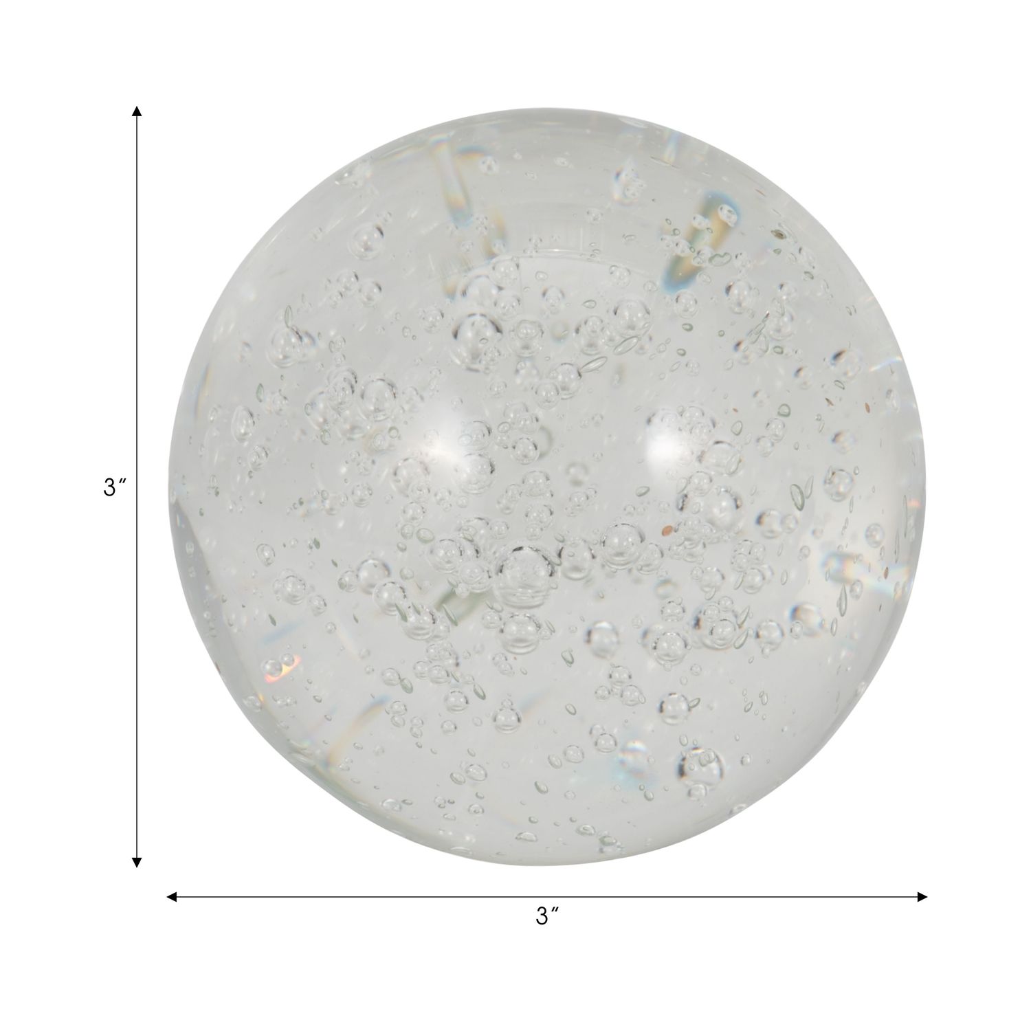 CRYSTAL BALL 3&quot;, CLEAR