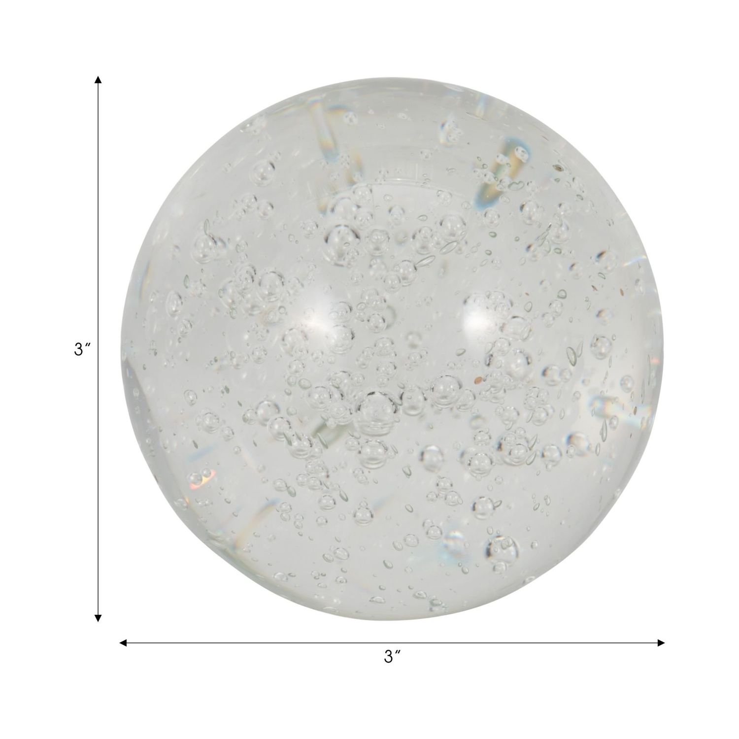 CRYSTAL BALL 3&quot;, CLEAR