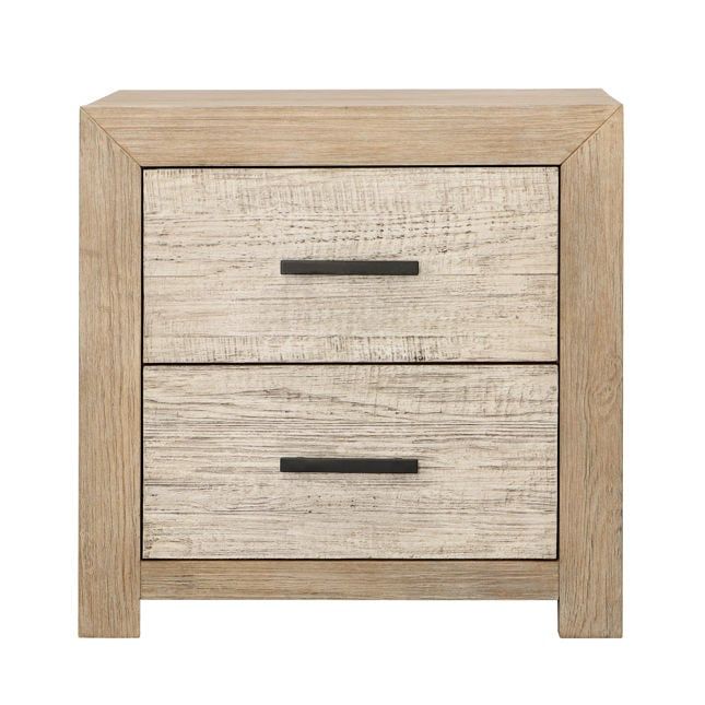 Roux Nightstand Double Drawer-27x18x27
