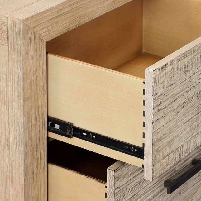 Roux Nightstand Double Drawer-27x18x27