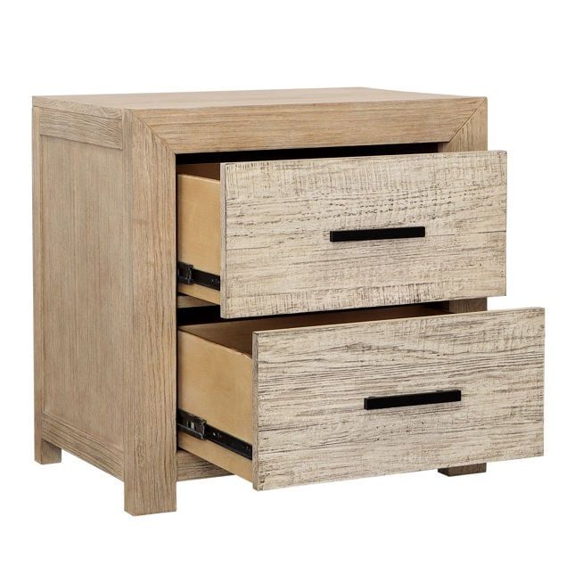 Roux Nightstand Double Drawer-27x18x27