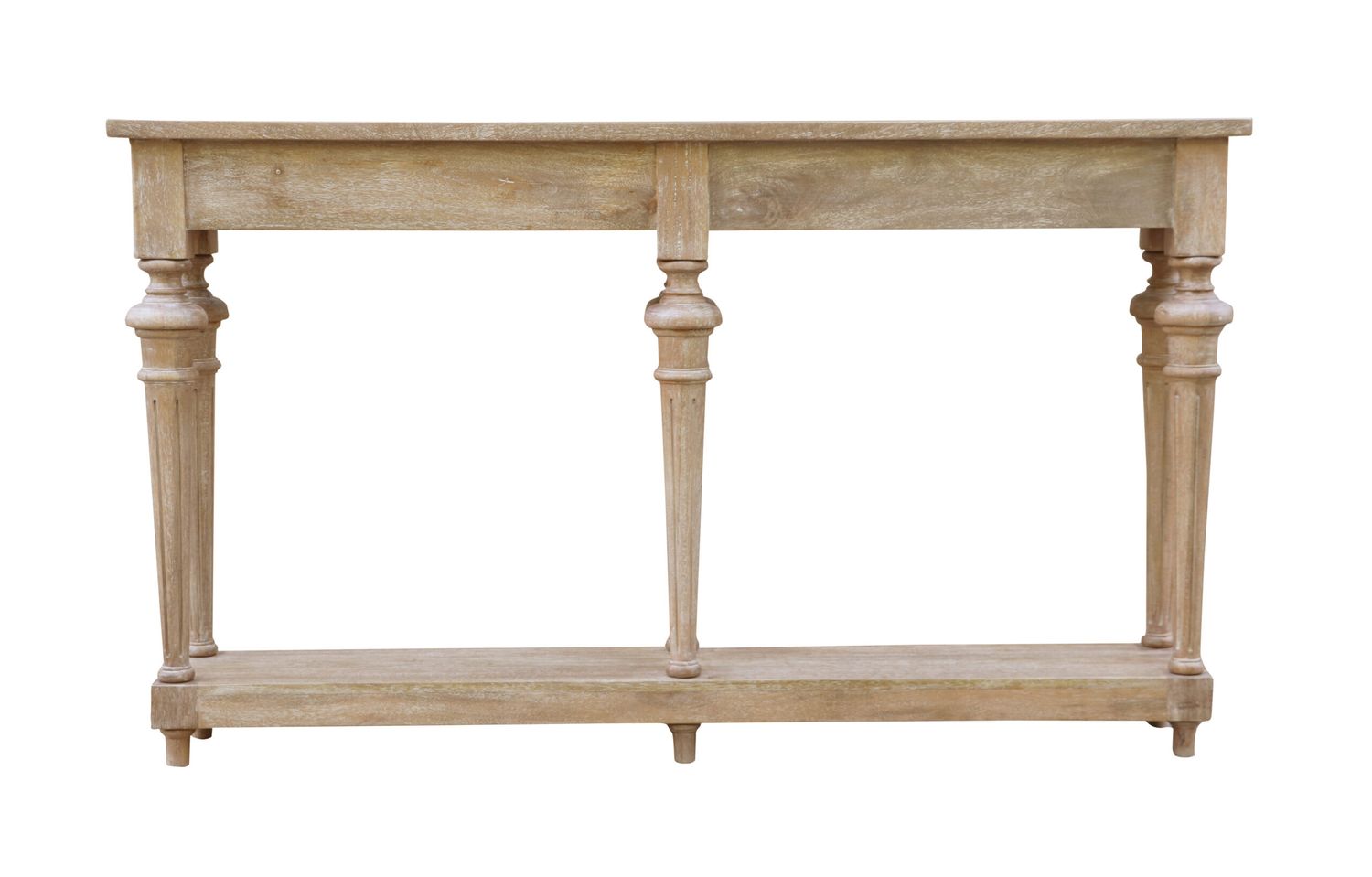 White Wash Console Table-60x12x35