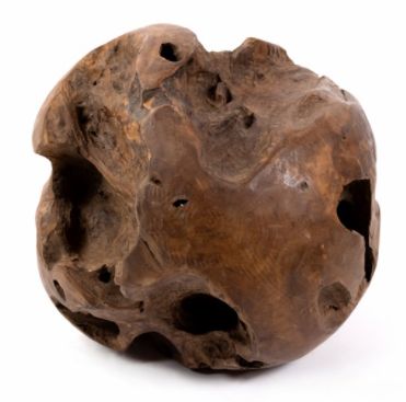 Outdoor Teak Ball-Large-20x20x20